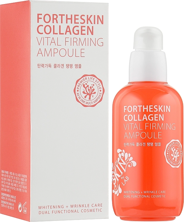 Зміцнююча ампульна сироватка для обличчя з колагеном - Fortheskin Collagen Vital Firming Ampoule, 100 мл - фото N2