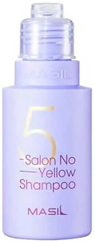 Тонуючий шампунь проти жовтизни освітленого волосся - Masil 5 Salon No Yellow Shampoo, 50 мл - фото N2