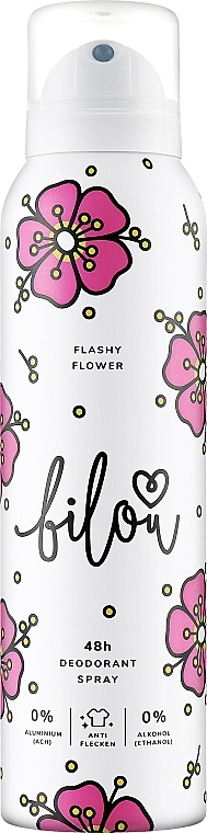Дезодорант-спрей "Яскрава квітка" - Bilou Deodorant Spray Flashy Flower, 150 мл - фото N1