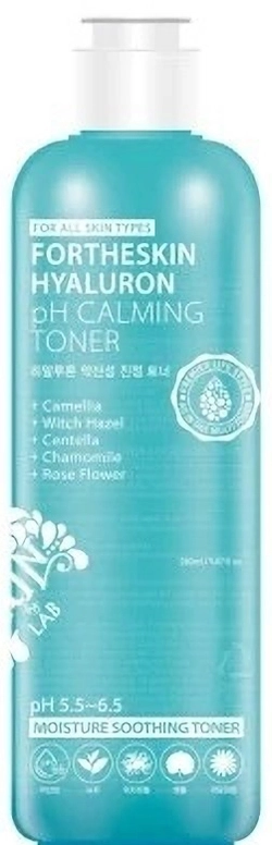 Зволожуючий тонер для обличчя з гіалуроновою кислотою - Fortheskin Hyaluron Ph Calming Toner, 280 мл - фото N1