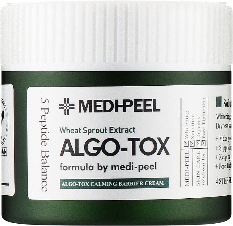 Успокаивающий детокс крем с ростками пшеницы - Medi peel Algo-Tox Calming Barrier Cream, 50 мл - фото N1