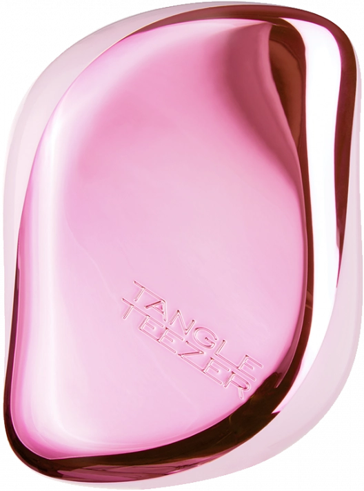 Компактна щітка для волосся - Tangle Teezer Compact Styler Baby Doll Pink Chrome, 1 шт - фото N1