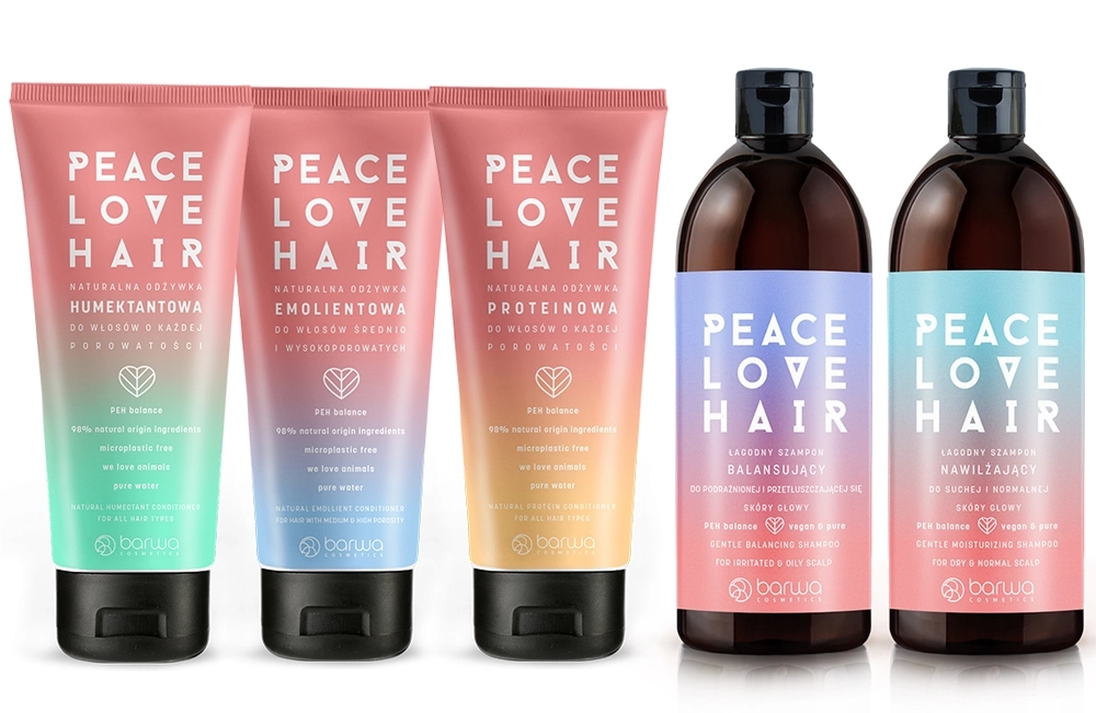 Балансуючий шампунь для жирної та подразненої шкіри голови - Barwa Peace Love Hair Balancing Shampoo, 480 мл - фото N3
