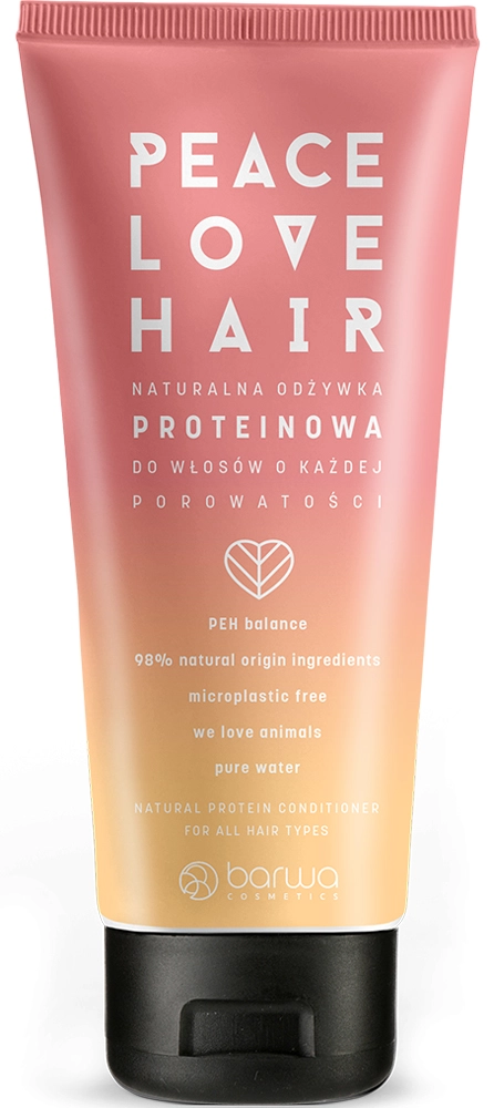 Восстанавливающий протеиновый кондиционер для всех типов волос - Barwa Peace Love Hair Protein Conditioner, 200 мл - фото N1