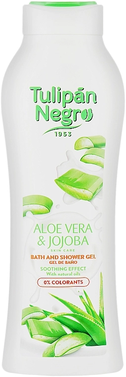 Гель для душа "Алоэ Вера и Жожоба" - Tulipan Negro Aloe Vera & Jojoba Shower Gel, 650 мл - фото N1