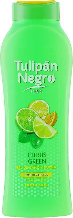 Гель для душу "Зелений цитрус" - Tulipan Negro Citrus Green Shower Gel, 650 мл - фото N1