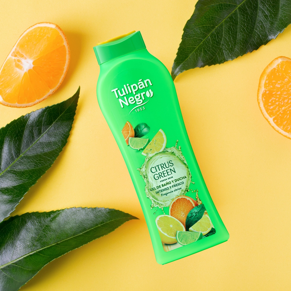 Гель для душу "Зелений цитрус" - Tulipan Negro Citrus Green Shower Gel, 650 мл - фото N3