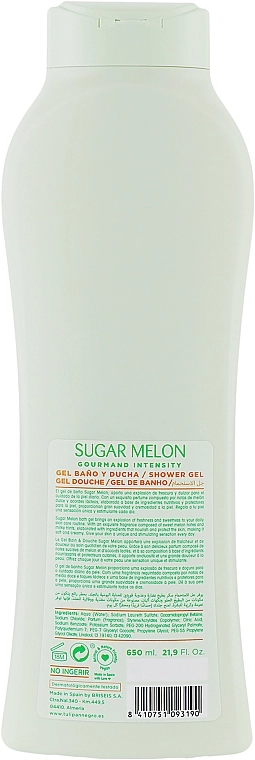 Гель для душа "Сахарная дыня" - Tulipan Negro Sugar Melon Shower Gel, 650 мл - фото N2