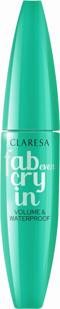 Водостійка об'ємна туш з ефектом накладних вій - Claresa Fab Even Crying Waterproof Mascara, 10 г - фото N3