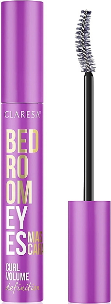 Подкручивающая объемная тушь для ресниц - Claresa Bedroom Eyes Mascara, 10 г - фото N1
