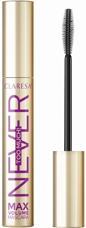 Ультра объемная тушь для ресниц - Claresa Never TOO MUCH! Max Volume Mascara, 10 г - фото N1