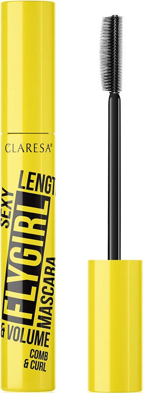 Подкручивающая тушь для ресниц - Claresa Fly Girl Comb & Curl Mascara, 10 г - фото N1