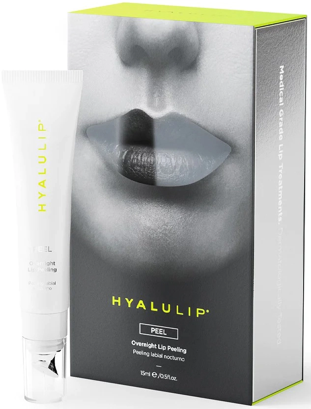 Нічна маска-пілінг для губ - HYALULIP PEEL, 15 мл - фото N1