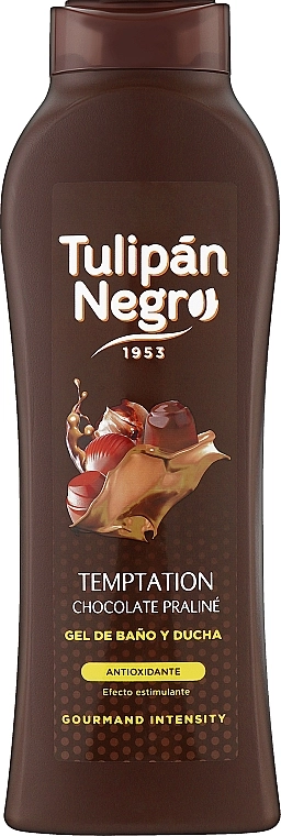 Гель для душа "Шоколадное пралине" - Tulipan Negro Chocolate Praline Shower Gel, 650 мл - фото N1
