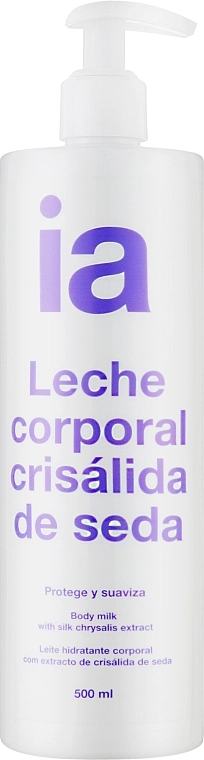 Зволожуюче молочко для тіла із екстрактом шовку - Interapothek Leche Hidratante Corporal Con Crisalida De Seda, 500 мл - фото N1