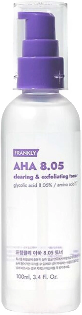 Очищающий тонер с AHA кислотой - Frankly AHA 8.05% Exfoliating Toner, 100 мл - фото N1