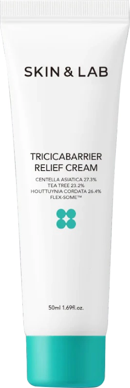 Заспокійливий крем для обличчя з центелою - SKIN&LAB Tricicabarrier Relief Cream, 50 мл - фото N1