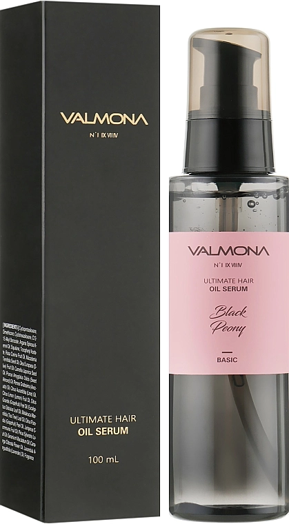 Відновлююча cироватка для волосся з ароматом чорної півонії - Valmona Ultimate Hair Oil Serum Black Peony, 100 мл - фото N2