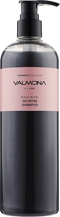 Шампунь для волос с эктрактом черных бобов и пионом - Valmona Powerful Solution Black Peony Seoritae Shampoo, 480 мл - фото N1