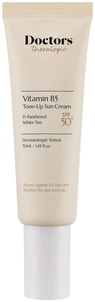 Сонцезахисний крем для обличчя з освітлюючим ефектом SPF 50+ - Doctors Vitamin B5 Tone-Up Sun Cream, 50 мл - фото N1