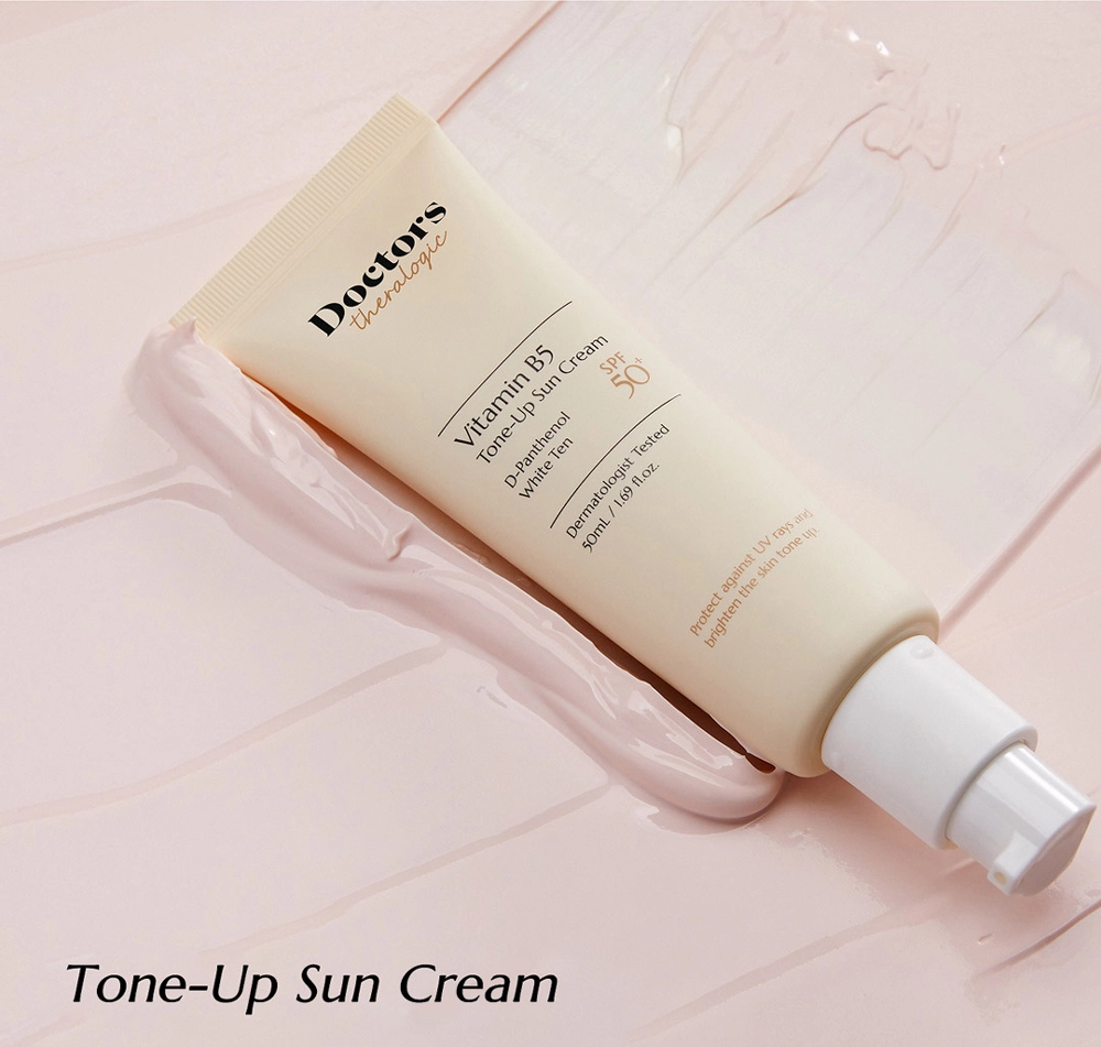 Сонцезахисний крем для обличчя з освітлюючим ефектом SPF 50+ - Doctors Vitamin B5 Tone-Up Sun Cream, 50 мл - фото N2