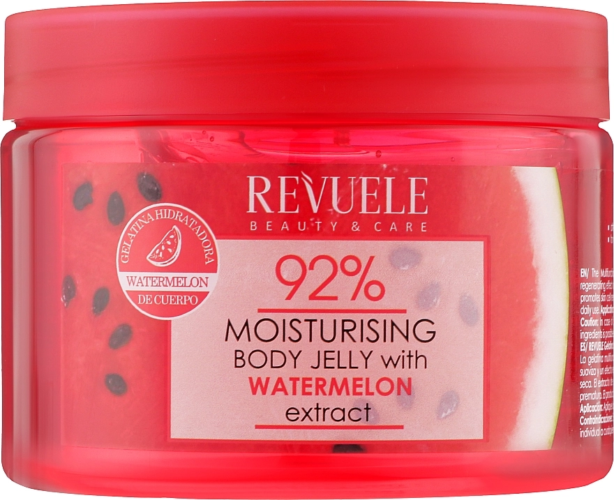 Увлажнящее желе-крем для тела с экстрактом арбуза - Revuele Body Jelly Moisturising Watermelon, 400 мл - фото N1