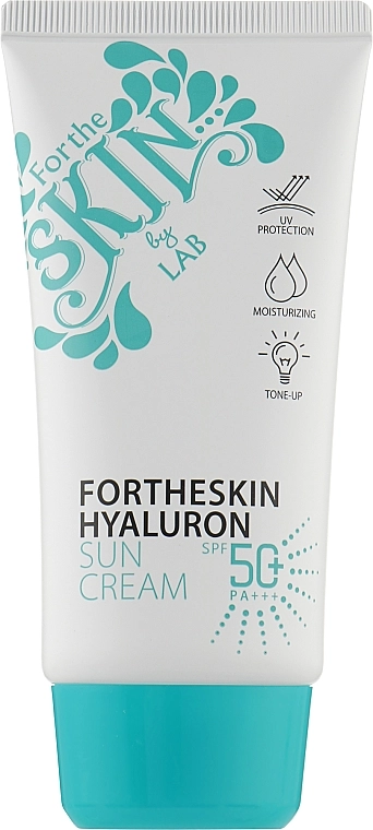 Солнцезащитный крем для лица с гиалуроновой кислотой - Fortheskin Hyaluron Sun Cream SPF50+ PA+++, 70 мл - фото N1