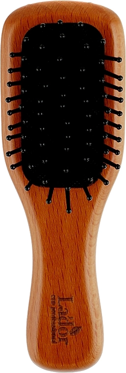 Профессиональная деревянная расческа для волос - La'dor Mini Wooden Paddle Brush, маленькая - фото N1