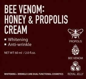 Крем для лица с пчелиным ядом, медом и прополисом - Fortheskin Bee Venom Honey & Propolis Cream, 60 мл - фото N3