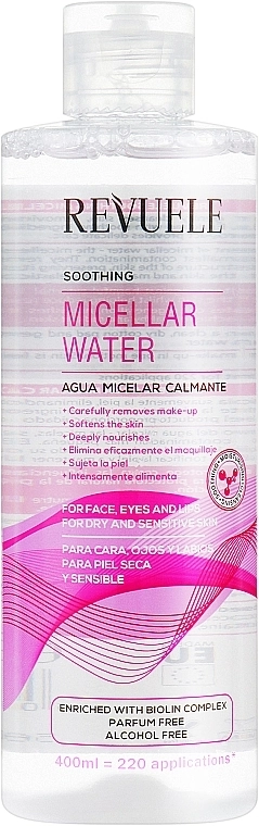 Успокаивающая мицеллярная вода - Revuele Soothing Micellar Water, 400 мл - фото N1