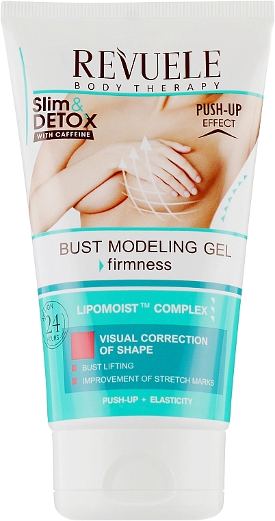 Моделирующий гель для бюста с кофеином - Revuele Slim&Detox Bust Modelling Gel, 150 мл - фото N2