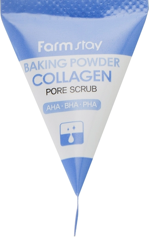 Скраб для лица с содой и коллагеном - FarmStay Collagen Baking Powder Pore Scrub, 7 мл, 1шт - фото N3