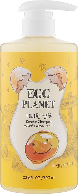 Кератиновый шампунь - Daeng Gi Meo Ri Egg Planet Keratin Shampoo, 700 мл - фото N1