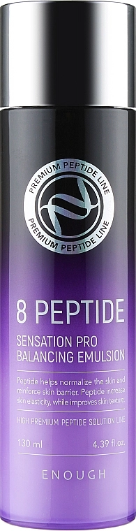 Антивозрастная эмульсия для лица с пептидами - Enough 8 Peptide Sensation Pro Balancing Emulsion, 130мл - фото N2