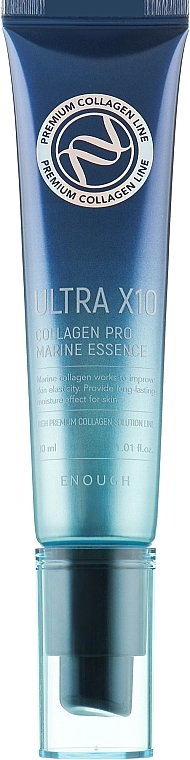 Омолоджуюча есенція для обличчя з колагеном - Enough Ultra X10 Collagen Pro Marine Essence, 30 мл - фото N2