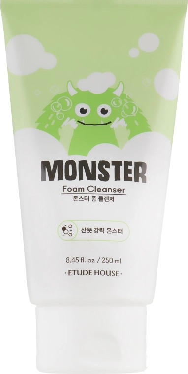 Освіжаюча пінка для вмивання обличчя - Etude House Monster Foam Cleanser, 250 мл - фото N1