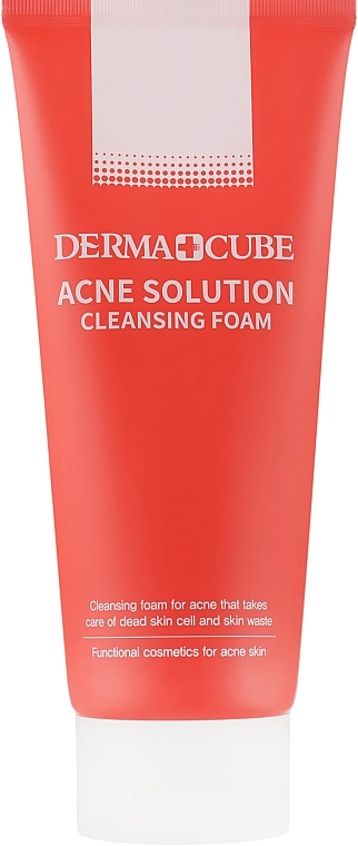 Очищувальна пінка при акне - FarmStay Derma Cube Acne Solution Cleansing Foam, 180 мл - фото N2