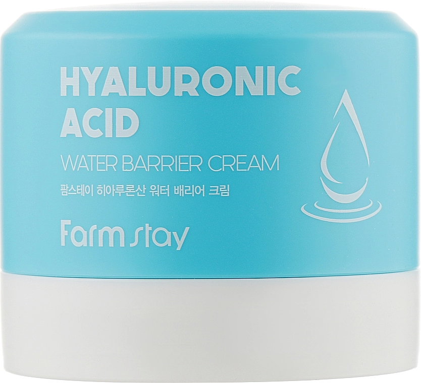Зволожуючий бар'єрний для обличчя з гіалуроновою кислотою - FarmStay Hyaluronic Acid Water Barrier Cream, 80 мл - фото N1