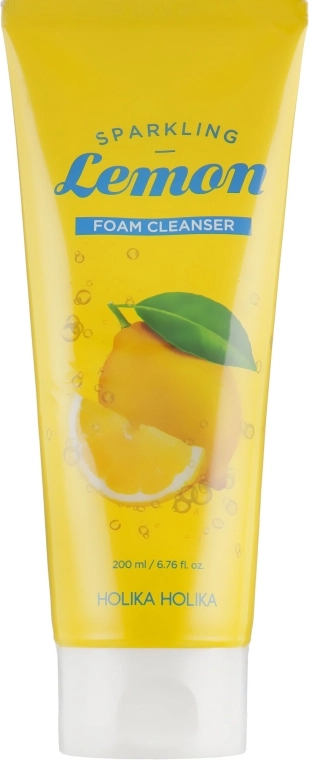 Пінка для вмивання з екстрактом лимона - Holika Holika Sparkling Lemon Foam Cleanser, 200 мл - фото N1