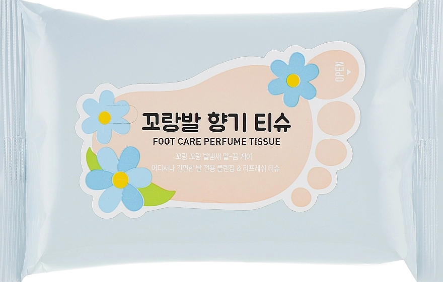 Дезодоруючі серветки для ніг - A'pieu Foot Care Perfume Tissue, 10 шт - фото N1