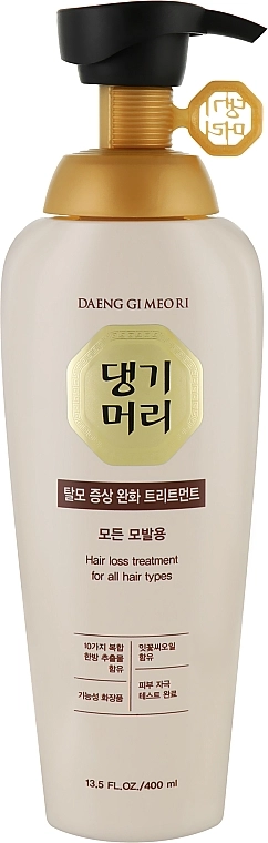 Кондиционер для всех типов волос - Daeng Gi Meo Ri Hair Loss Treatment For Fll Hair-Types, 400 мл - фото N1