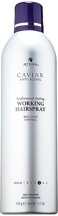 Лак рухомої фіксації - Alterna Caviar Working Hair Spray, 439 г - фото N1