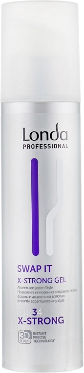 Гель для укладання волосся екстрасильної фіксації - Londa Professional Swap It X-Strong Gel, 200 мл - фото N1