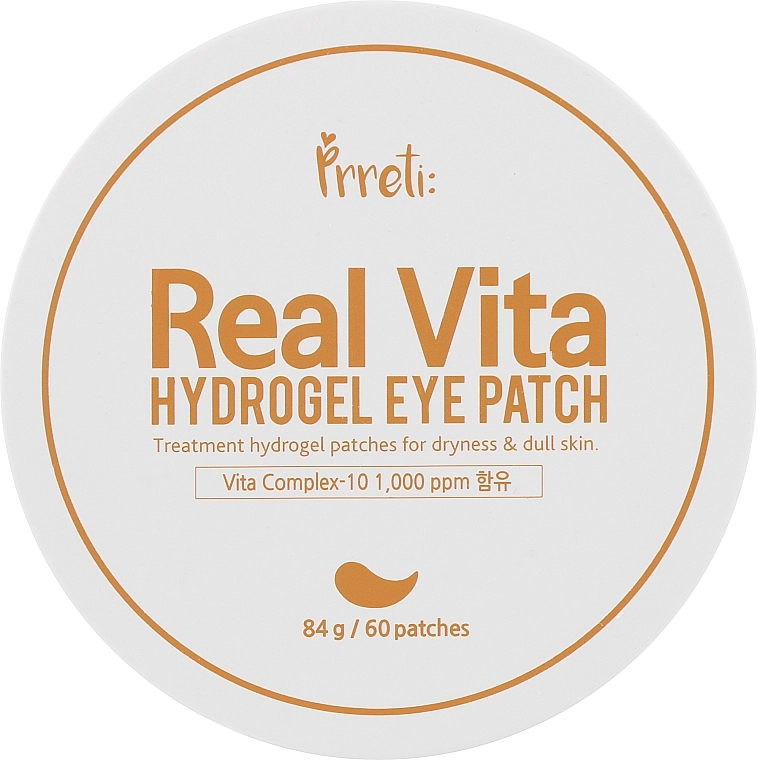 Гидрогелевые патчи для глаз с витаминным комплексом - Prreti Real Vita Hydrogel Eye Patch, 60 шт - фото N1