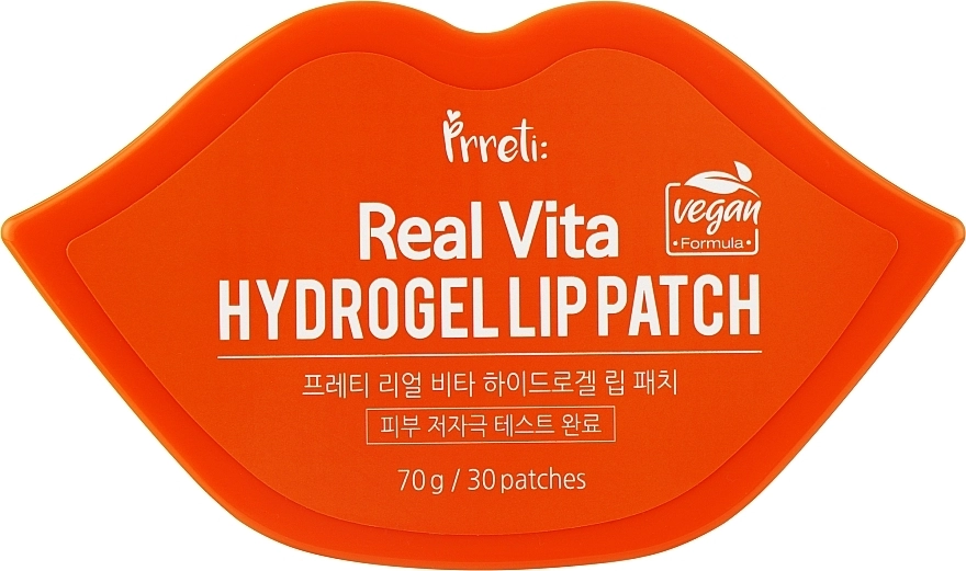 Увлажняющие гидрогелевые патчи для губ - Prreti Real Vita Hydrogel Lip Patch, 30 шт - фото N1