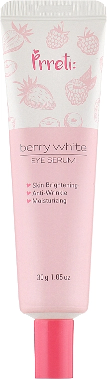 Освітлююча сироватка для шкіри навколо очей - Prreti Berry White Eye Serum, 30 г - фото N1