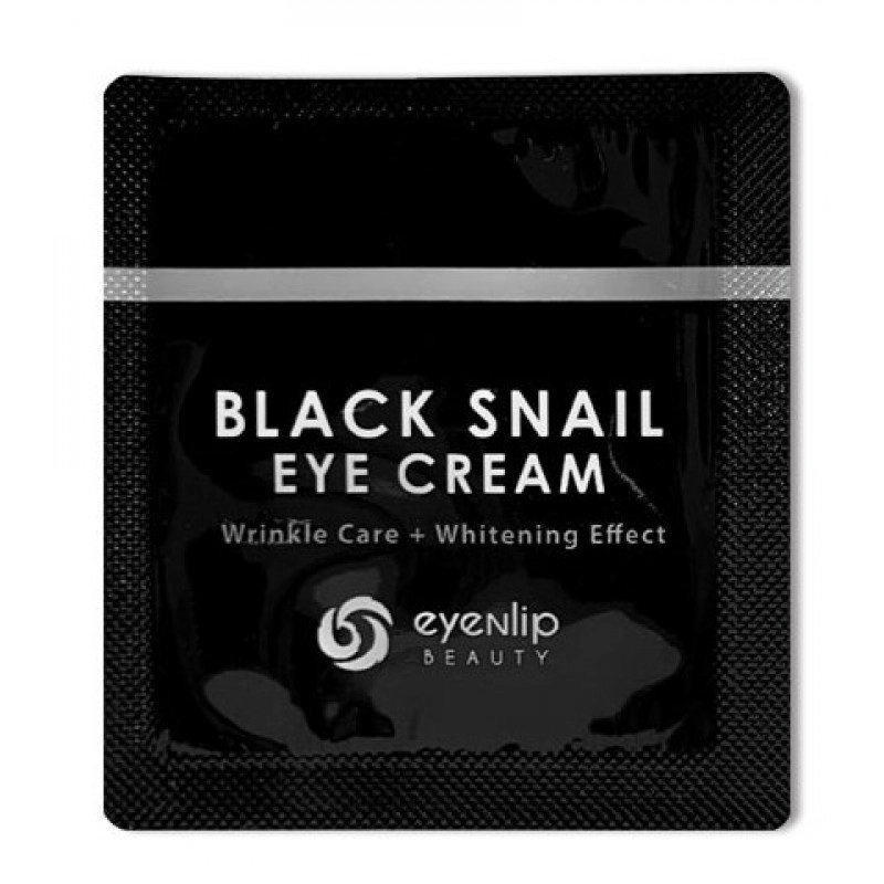 Крем для шкіри навколо очей з муцином чорного равлика - Eyenlip Black Snail Eye Cream, пробник, 1.5 мл - фото N1