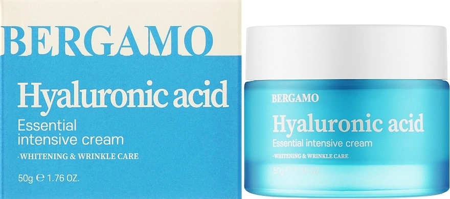 Крем для обличчя з гіалуроновою кислотою - Hyaluronic Acid Essential Intensive C - Bergamo Hyaluronic Acid Essential Intensive Cream, 50 г - фото N2