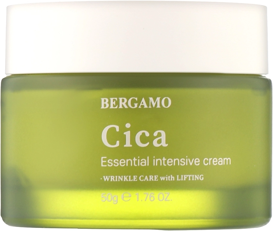 Заспокійливий крем для обличчя з центелою азіатською - Bergamo Cica Essential Intensive Cream, 50 г - фото N1