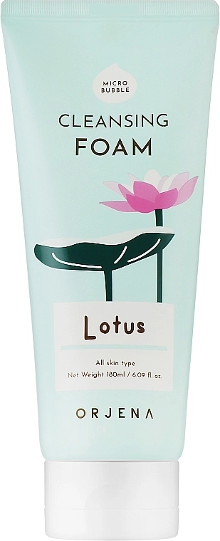 Очищувальна пінка для обличчя з лотосом - Orjena Cleansing Foam Lotus, 180 мл - фото N1